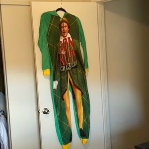 ELF Christmas onesie pajamas